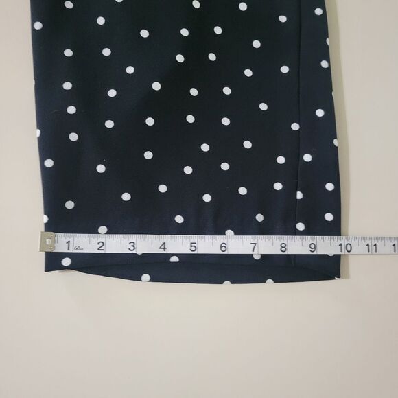 Talbots Navy Dotty Print Capris Pant - Picture 7 of 15